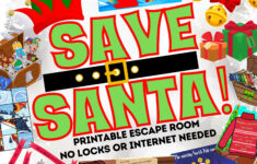 Save Santa! Escape Room Game. Christmas Printable Party For Kids with regard to Help Save Christmas Logic Puzzles