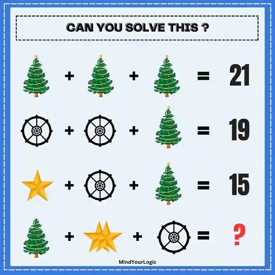 The Christmas Tree Puzzle for Christmas Tree Logic Puzzles