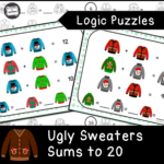 Ugly Sweater Sums To 20 Logic Puzzles Inside Ugly Christmas Sweater Logic Puzzles Answer Key