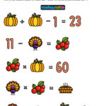 12 Thanksgiving Math Activities For Grades 1 8 — Mashup Math With Thanksgiving Logic Puzzle Free Printable