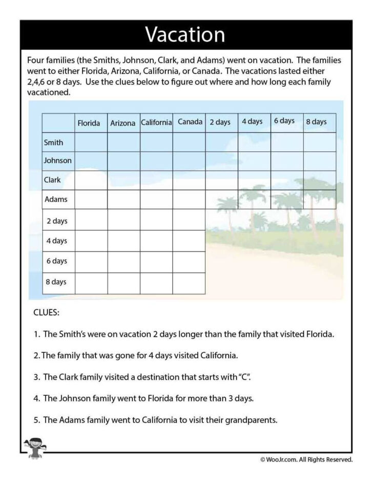 Logic Puzzles Printable Hard