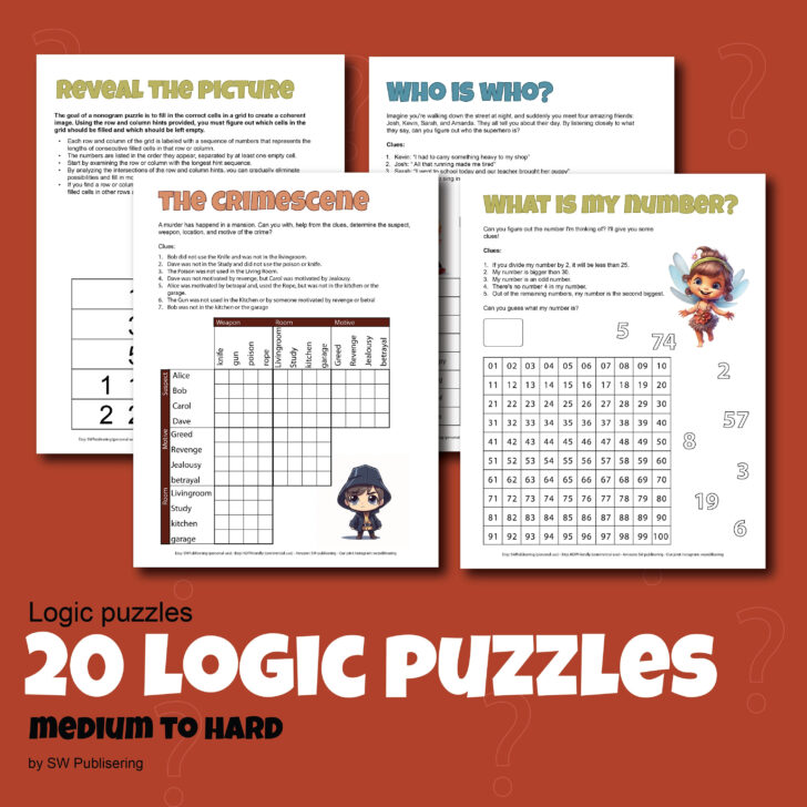 Logic Puzzles Printable Baron