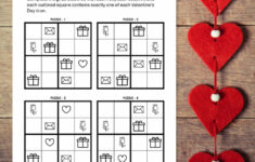 36 Free Valentine'S Day Activities &amp; Logic Puzzles with regard to Valentines Logic Puzzle Printable