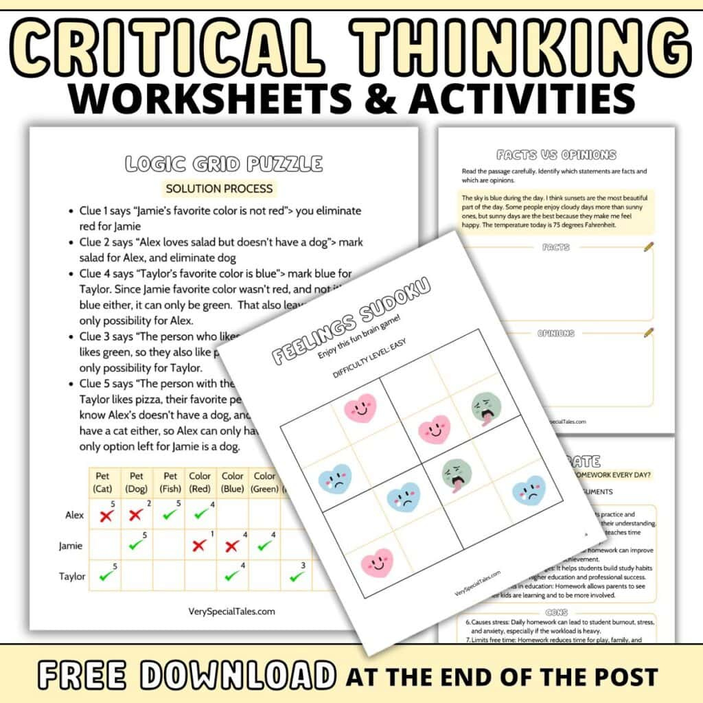 36 Fun Critical Thinking Games And Activities For Kids (Printable throughout Challengin Critical Thinking Puzzles Free