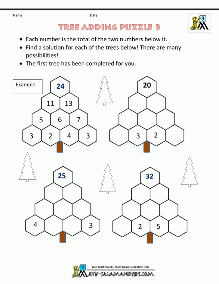 Logic Puzzles 3rd Grade Printable Free