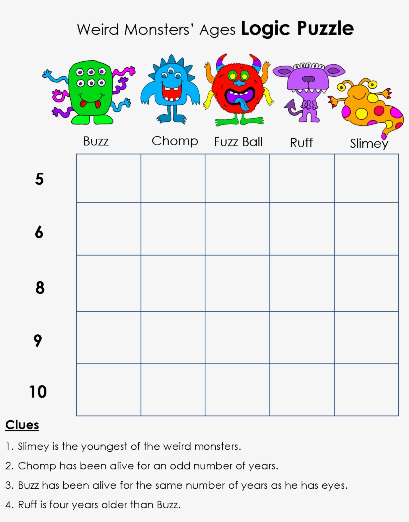 48 Best Math Logic Puzzles Ideas | Math Logic Puzzles, Logic intended for Logic Puzzles Printable For Kids