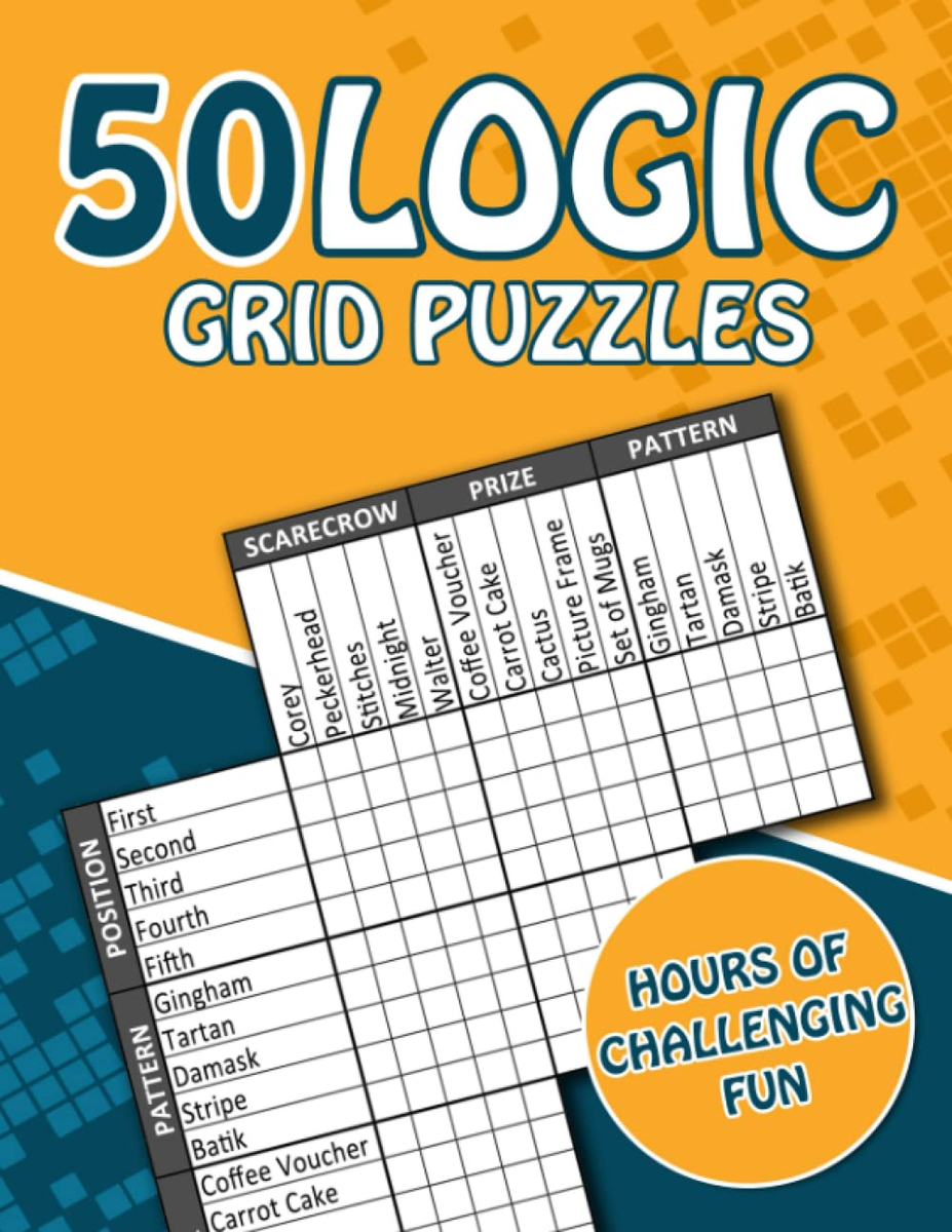 50 Logic Grid Puzzles | Hours Of Challenging Fun | Logic Puzzle regarding Logic Puzzles For Adults