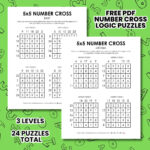 5X5 Number Cross Puzzles | Math = Love Regarding Free Printable Cross Logic Puzzles