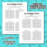 6X6 Number Cross Puzzles | Math = Love For Free Printable Cross Logic Puzzles