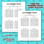 6X6 Number Cross Puzzles | Math = Love Pertaining To Cross Logic Puzzles Printable
