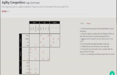 Agility Competition - Logic Grid Puzzle - Walkthrough in Bainzilla Logic Puzxles