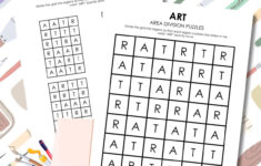 Art Area Division Logic Puzzles | Math = Love pertaining to Logic Art Puzzles Printable