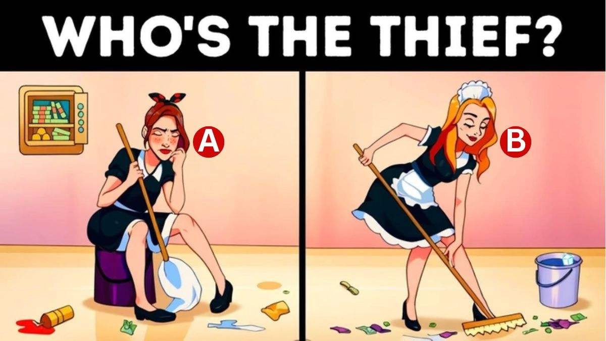 Brain Teaser: Spot Who Is The Thief? Only 1% With Sharp Vision for Logic A Room For The Maids Puzzle Answer Key