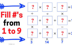 Can You Fill Out The Boxes From Numbers 1 Through 9 Without Repeating? |  Mind Stimulating Puzzle with Number Filling Logic Puzzle