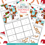 Christmas Math Puzzles With Answers Cut And Paste Pictures With Holiday Logic Puzzles Printable