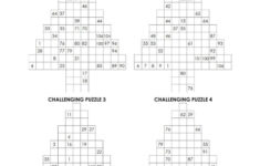 Christmas Tree Hidato Puzzles [Free Printable Pdf] intended for Christmas Logic Puzzles Answers