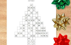 Christmas Tree Hidato Puzzles [Free Printable Pdf] throughout Christmas Logic Puzzles Answers