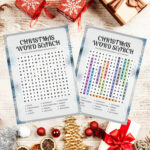 Christmas Word Search Bundle, 10 Printable Christmas Word Searches For  Adults And Kids, Christmas Word Puzzles For Children Inside Aha Puzzles Christmas Presents Logic Puzzle