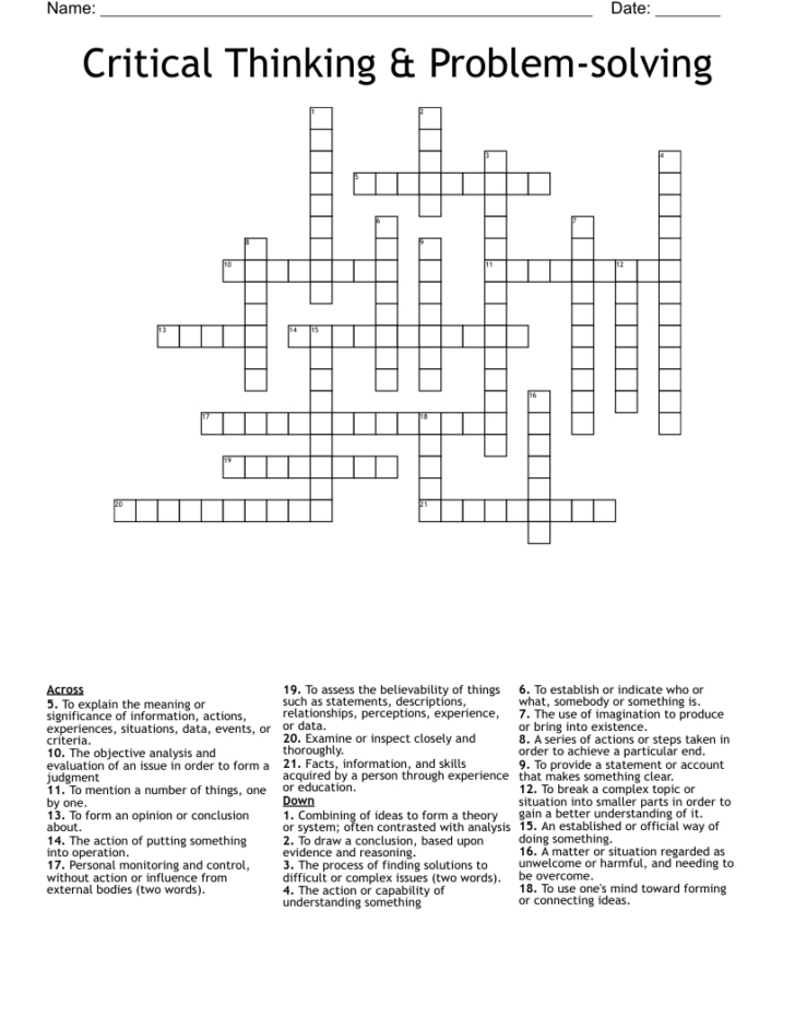 Challengin Critical Thinking Puzzles Free