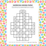 Easter Egg Hidoku Puzzles | Math = Love Within Easter Logic Puzzles Printable