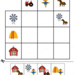 Education Game For Children Logic Table Cut And Match Of Cute Inside Logic Table Picture For Kids