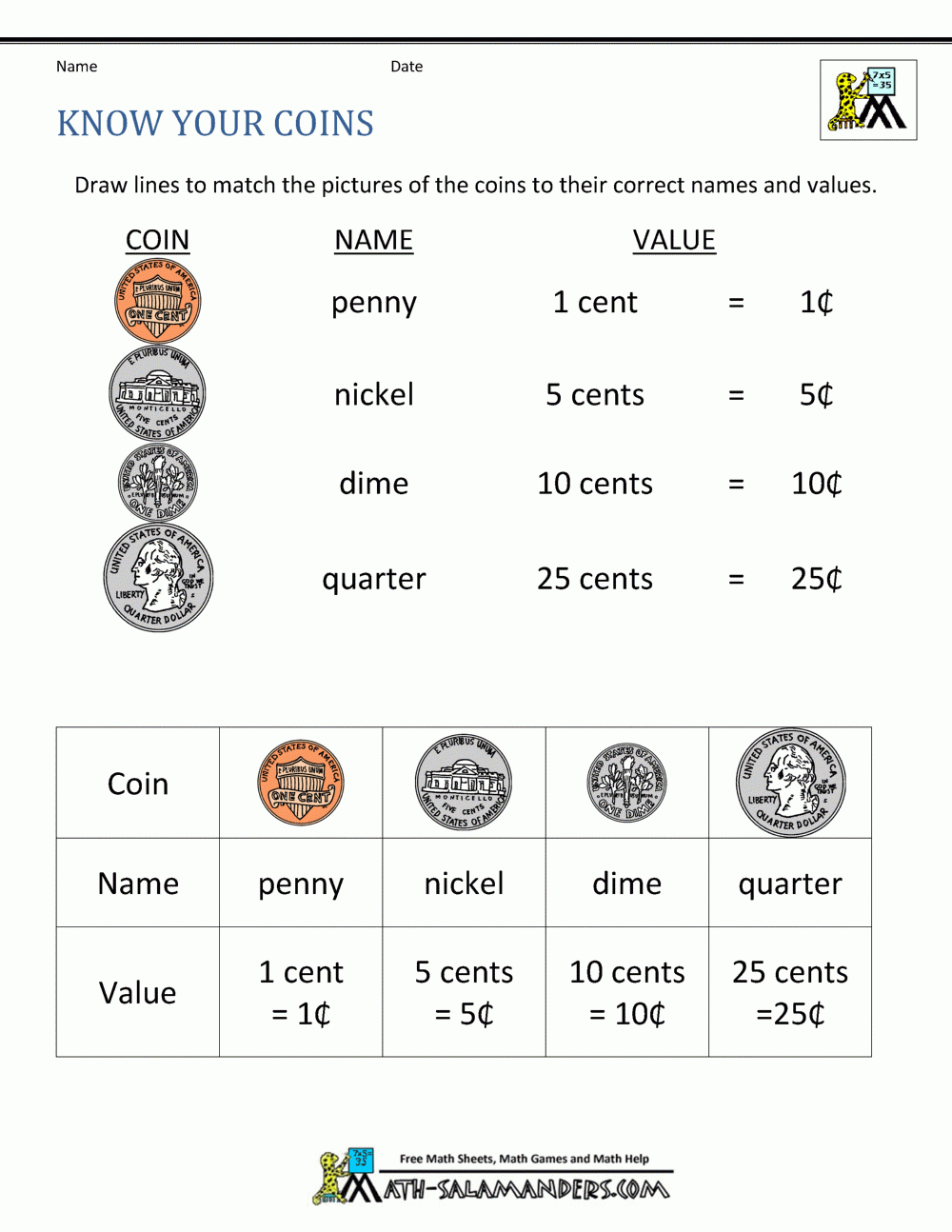Free Math Money Worksheets 1St Grade pertaining to Printable Money Logic Puzzles