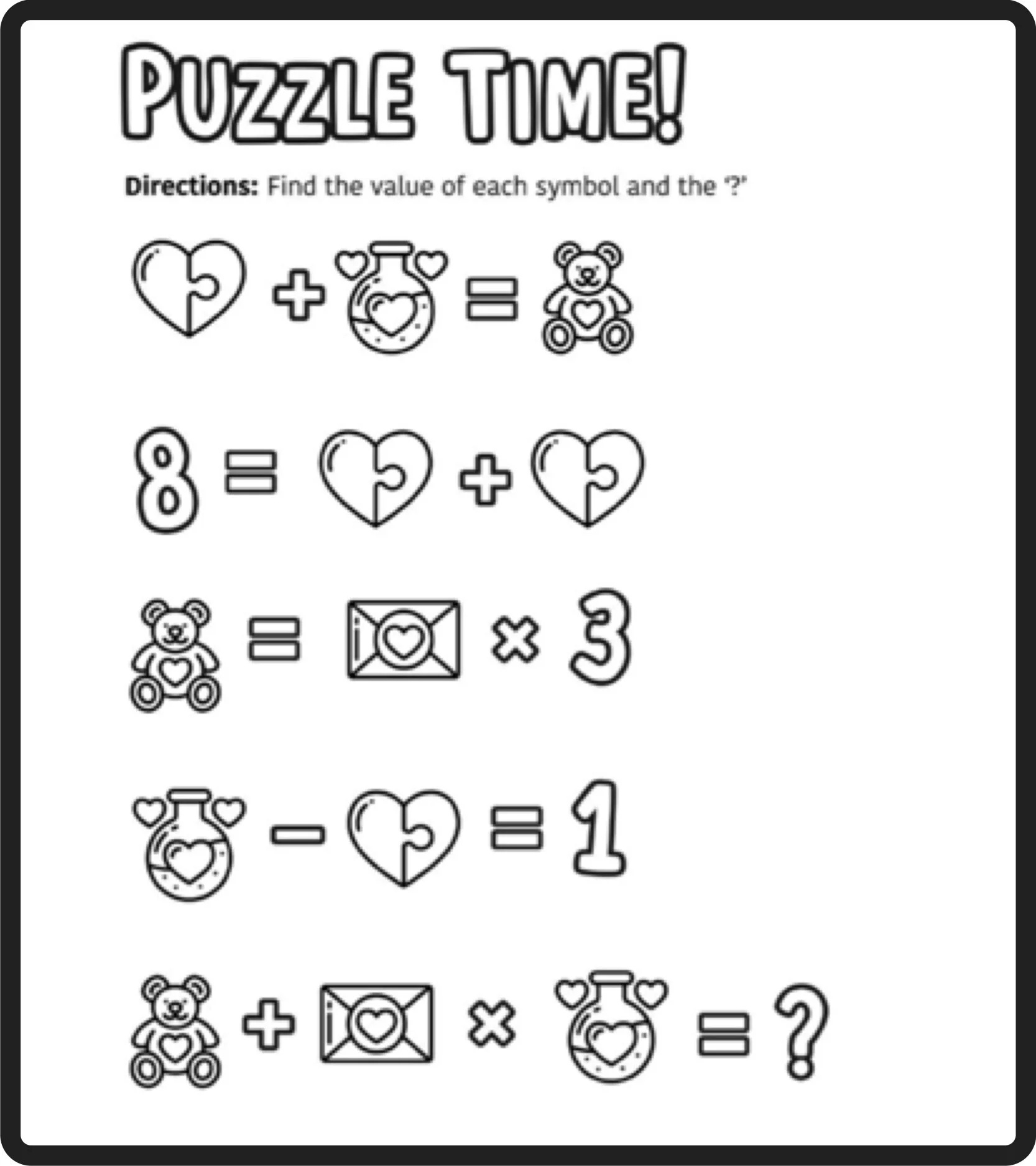 Free Math Puzzles — Mashup Math throughout Math Logic Games Printable