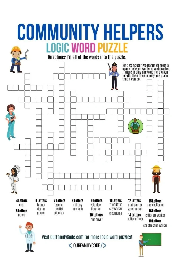 Grab Your Free Printable Logic Word Puzzles - Our Family Code for Free Logic Word Games