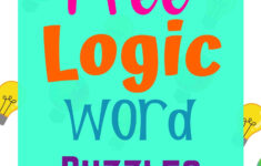 Grab Your Free Printable Logic Word Puzzles – Our Family Code regarding Word Logic Puzzles For Kids Printable