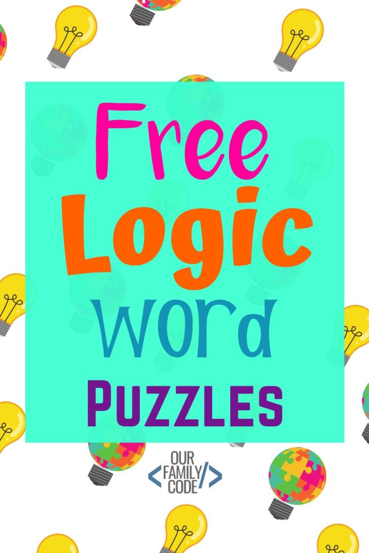 Word Logic Puzzles For Kids Printable