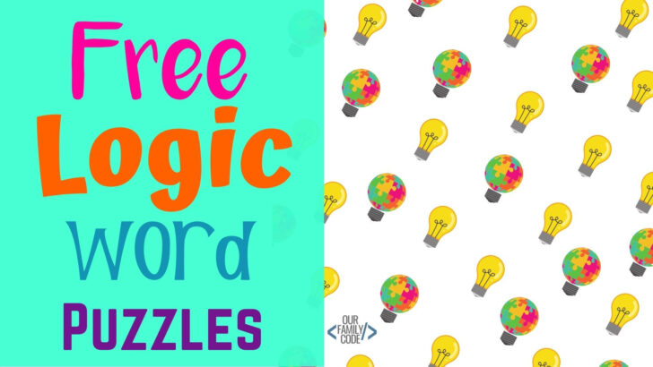 Logic Puzzles Free to Print