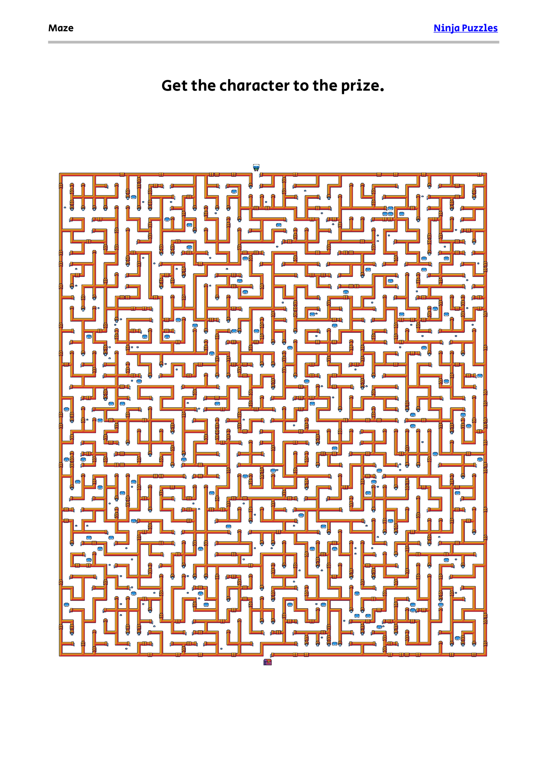 Hard Maze #26 - Free Printable Pdf Puzzle regarding Extremely Hard Logic Puzzles Printable