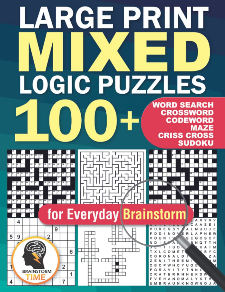 Crossword Logic Puzzle For Adults