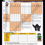 Logic Game: Halloween ;O))   Esl Worksheetpelletrine Pertaining To Halloween Logic Puzzles Printable
