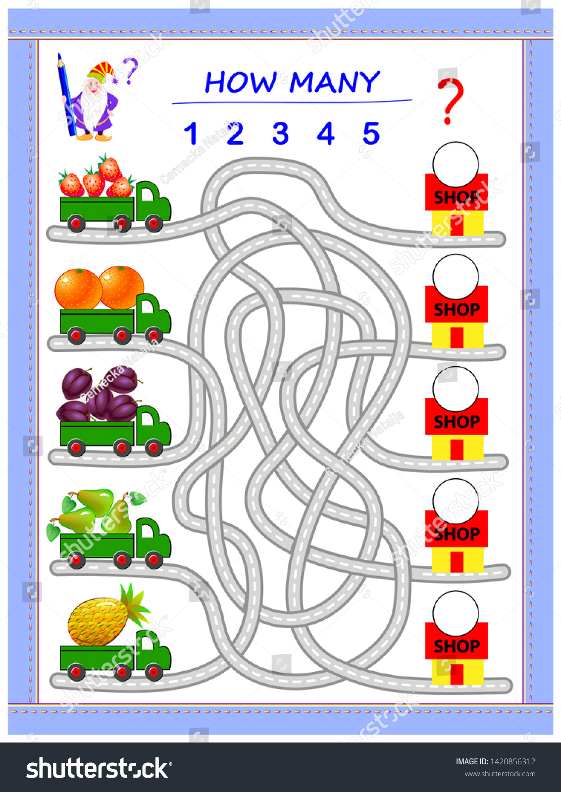 Logic Puzzle Game Little Children Where Stock Vector (Royalty Free in Visual Logic Puzzles Printable