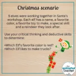 Logic Puzzle Printable Worksheets For Christmas With Regard To Christmas Deductive Reasoning Puzzle