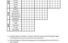 Logic Puzzle : R/Puzzles – Worksheets Library regarding Printable Logic Games For Adults