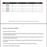 Logic Puzzles And Brain Teasers For Students Within Logic Table Puzzles