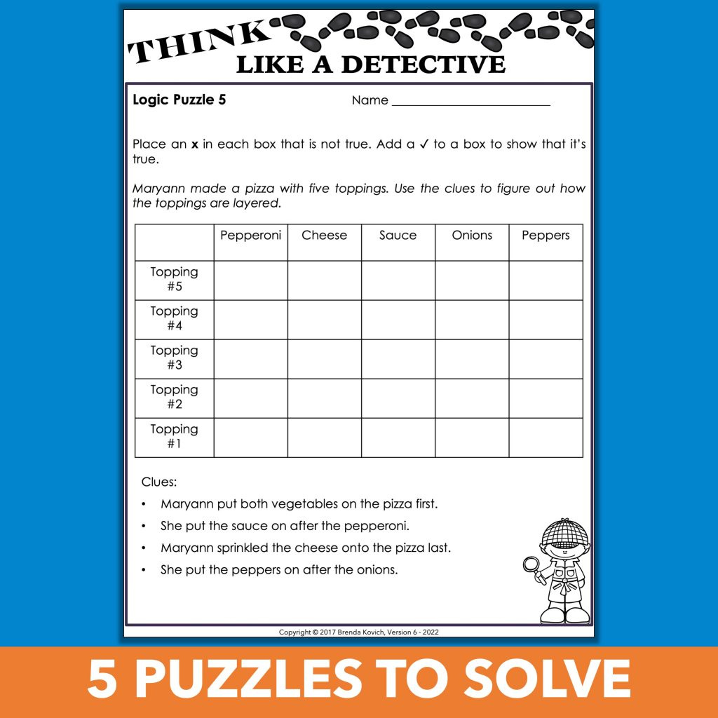 Logic Puzzles For Kids - Deductive Reasoning &amp;amp; Make Your Own! with Logic Puzzles For 5Th Graders