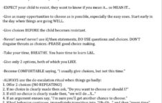 Love &amp; Logic Cheat Sheet regarding Printable Love And Logic Handouts