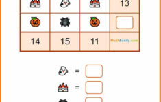 Math Halloween Puzzles Online + Pdf 🎃 inside Halloween Logic Puzzle Free Printable