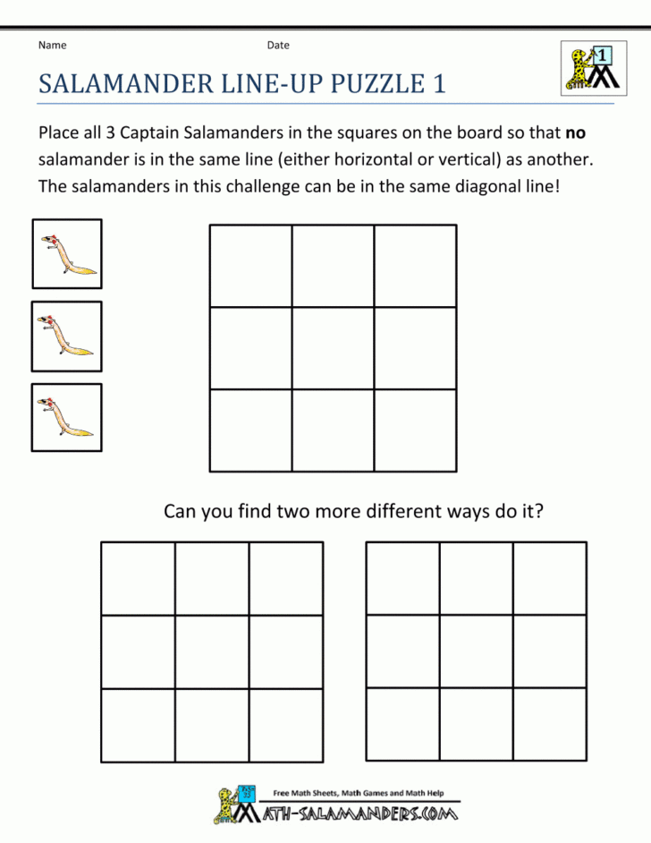 Free Logic Activities Printable