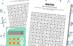 Maths Area Division Logic Puzzles | Math = Love for Printable Collection Of 12 Logic Problems
