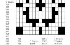 Number Crossword Puzzles Printable for Number Fill in Puzzle
