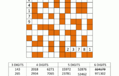 Number Fill In Puzzles within Free Printable Fill In Numbers Puzzles