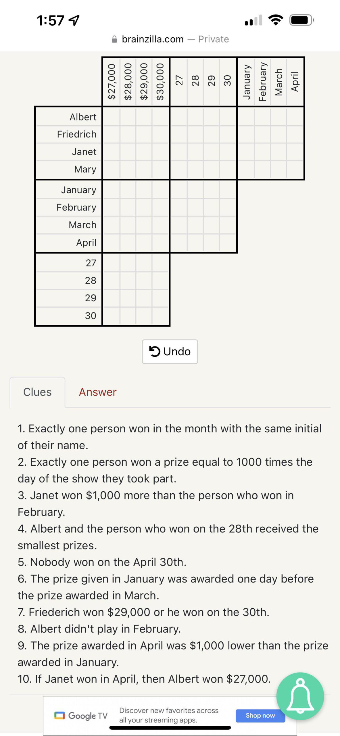 Please God Someone Figure This Out Lol (Brainzilla: Game Show) : R within Brainzilla Logic Puzzles Printable