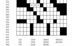 Printable Fill In Puzzle Free Downloadable Number Fill In Puzzle in Number Fill in Puzzle Free Printable