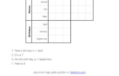 Printable Logic Grid Puzzles (Brainzilla).Pdf | Docdroid with regard to Logic Matrix Puzzles Printable