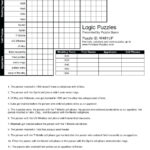 Printable Logic Puzzle Grid Blank   Printable Crossword Puzzles Inside Free Printable Logic Puzzle