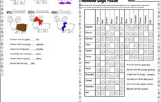 Reindeer Logic Puzzle Graph Reasoning Critical Thinking Skills pertaining to Free Printable Holiday Logic Puzzles